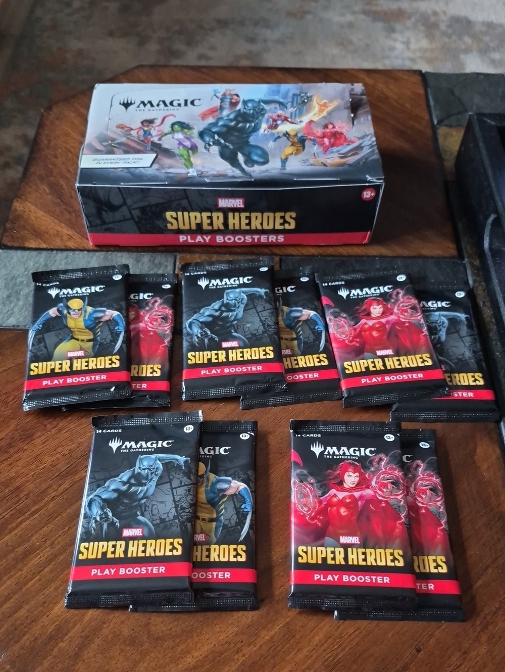 Marvel Super Heroes Play Booster Packs - 10 Total Unopened Packs